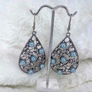 Blue Pearl Earrings